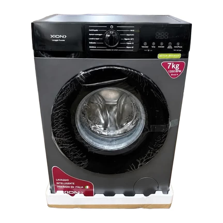 Xion Carga frontal Inverter Inox 7 kg