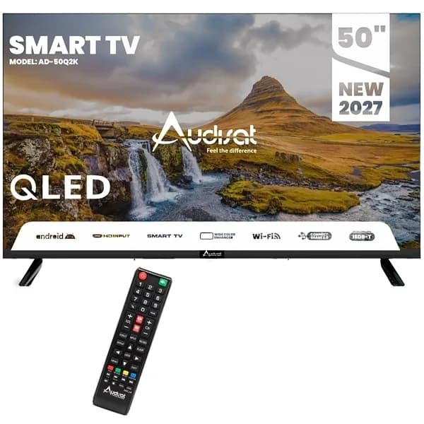 Audisat Smart TV 50" QLED Android TV AD-50Q2K