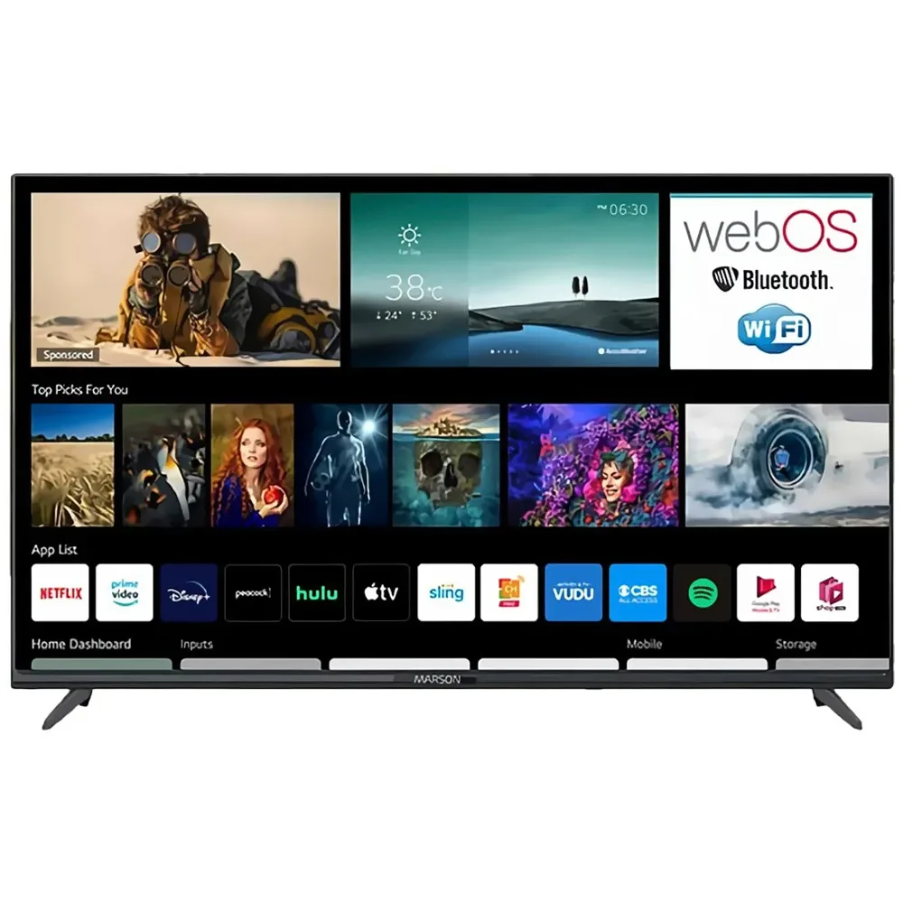 Marson Smart TV 65" WebOS con soporte incluido